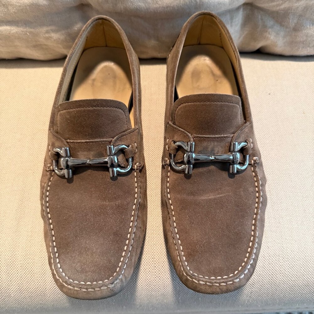 Ferragamo Suede Driving Loafers